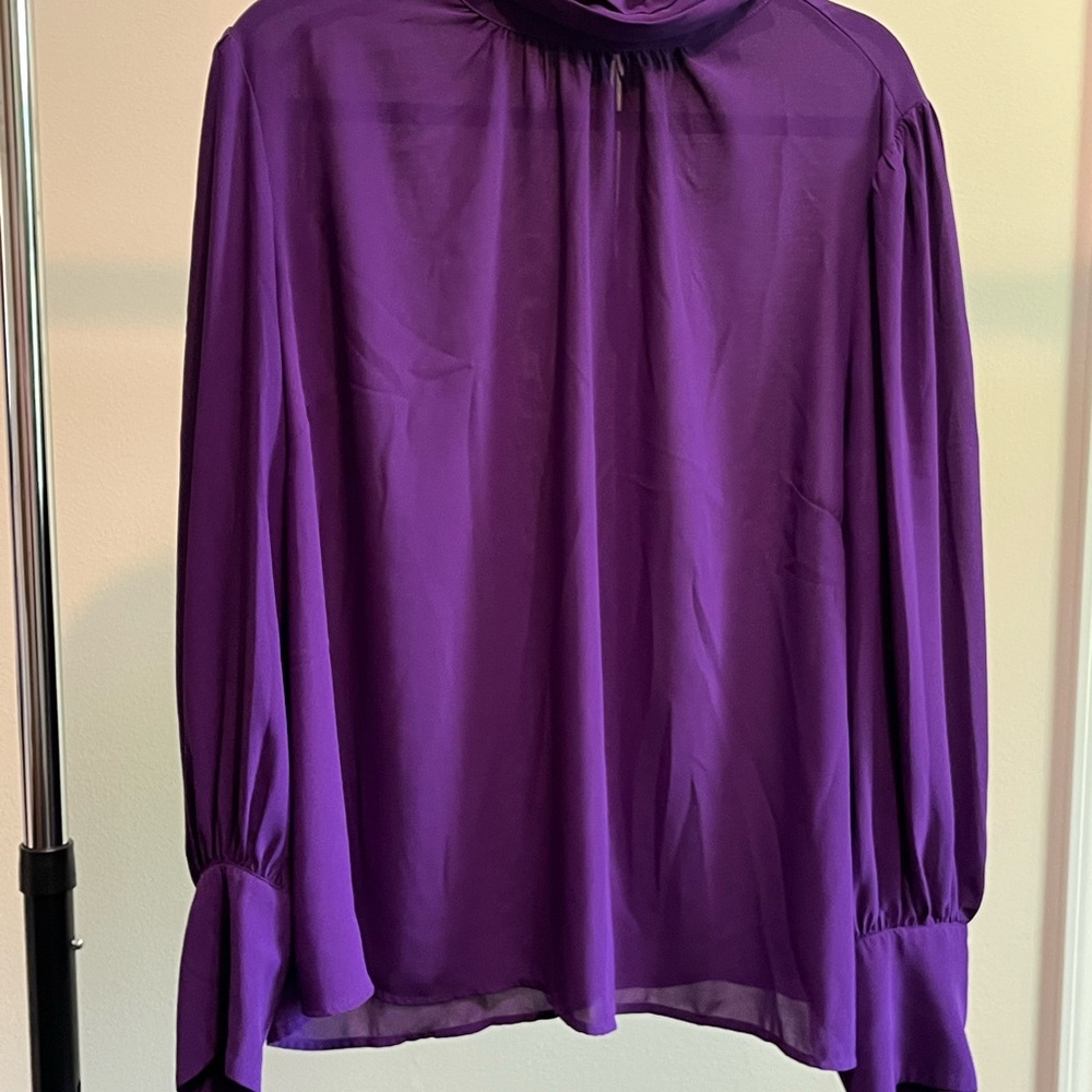 Eloquii Vibrant Purple Blouse